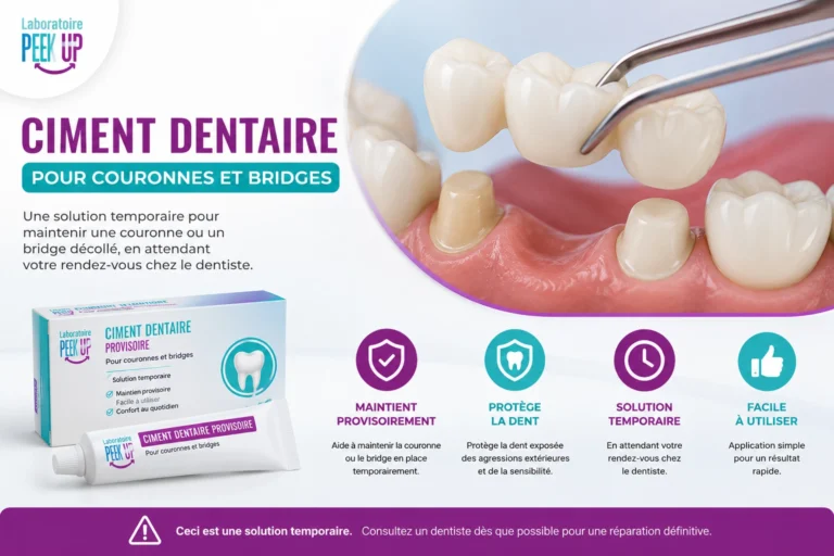 Ciment dentaire pour recoller une couronne