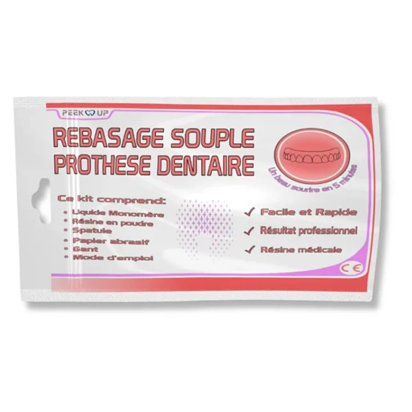Résine Dentaire Souple pour Rebasage de Prothèses Dentaires Laboratoire Peekup 